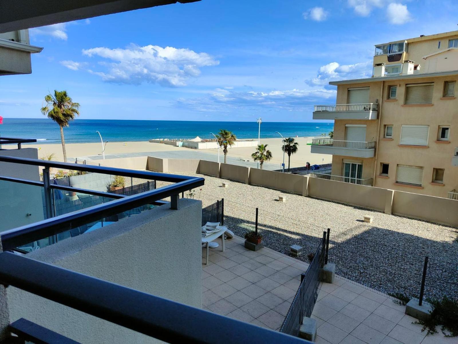 Studio Cosy Climatise Vue Mer Canet Plage 3Etoiles Exteriör bild