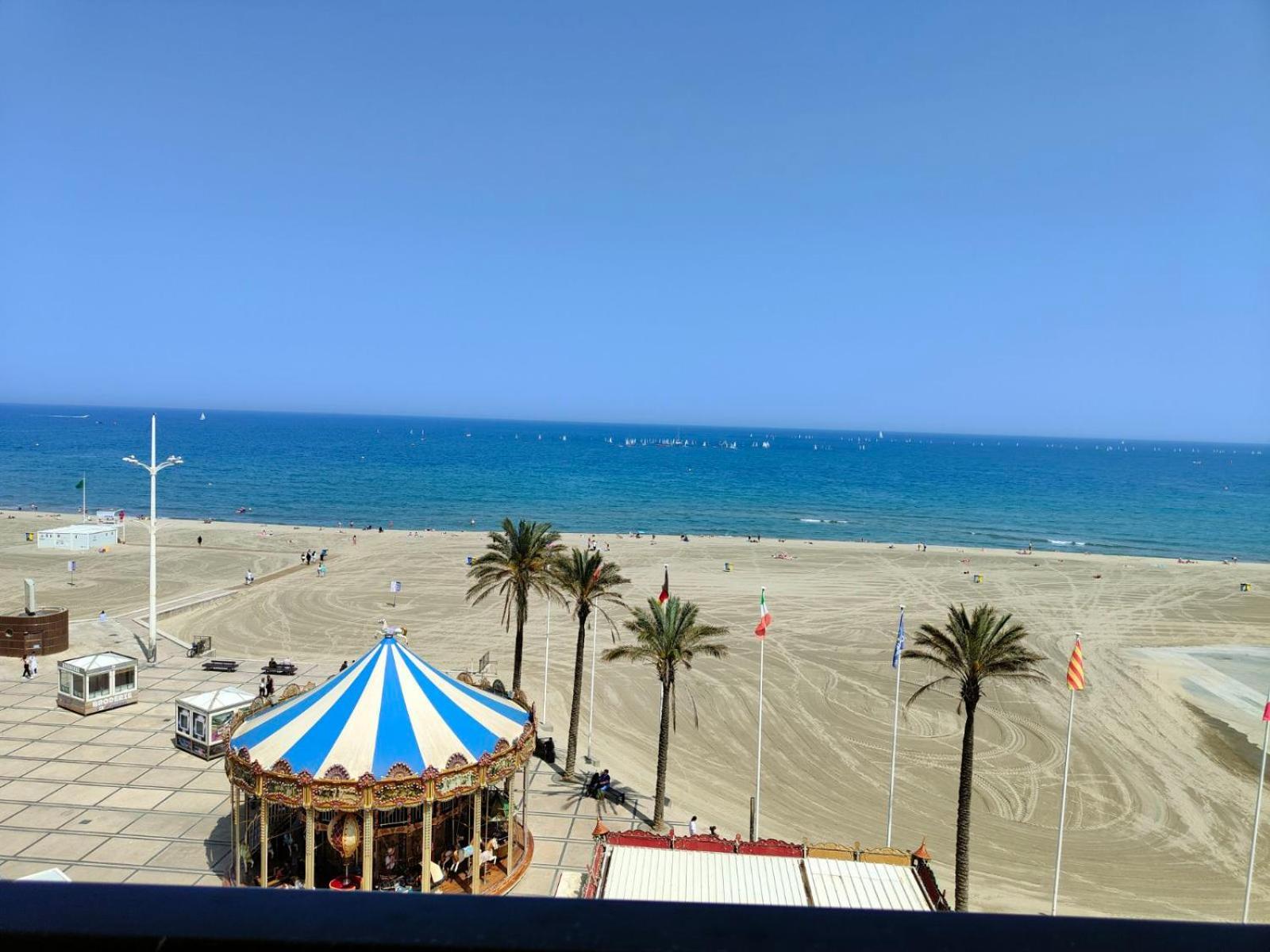 Studio Cosy Climatise Vue Mer Canet Plage 3Etoiles Exteriör bild