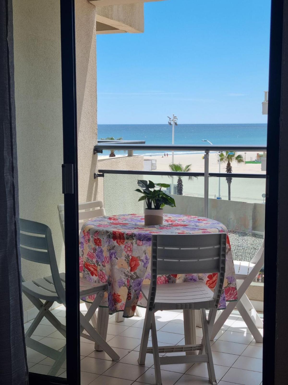 Studio Cosy Climatise Vue Mer Canet Plage 3Etoiles Exteriör bild